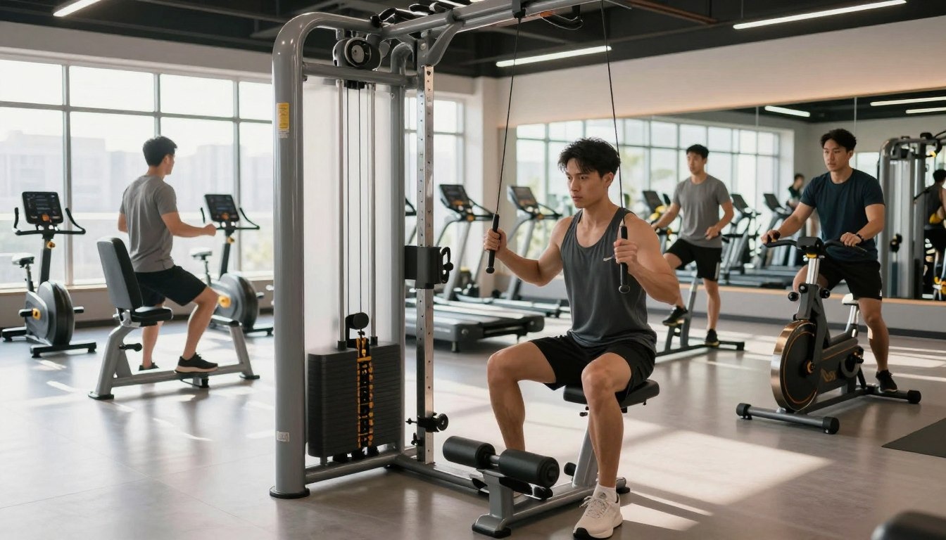 Electric Machine Gym Exercises for Fat Loss, Muscle Toning, and Full Body Fitness Training