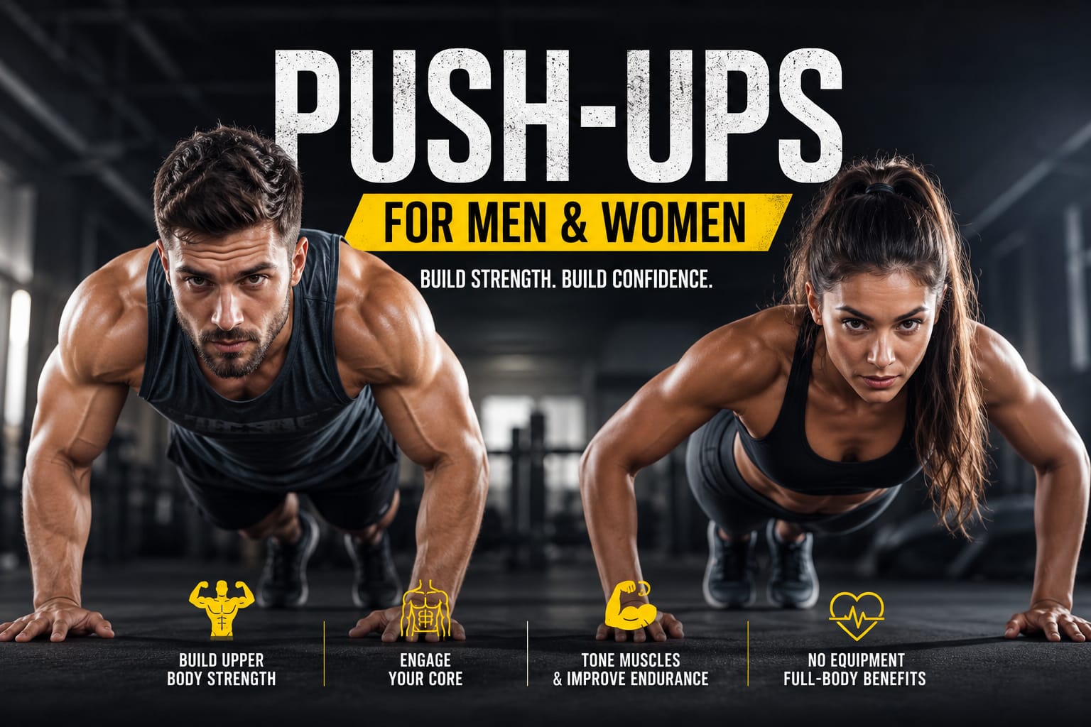 Push-Ups for Men and Women: Complete Guide to Building Strength, Muscle and Fitness