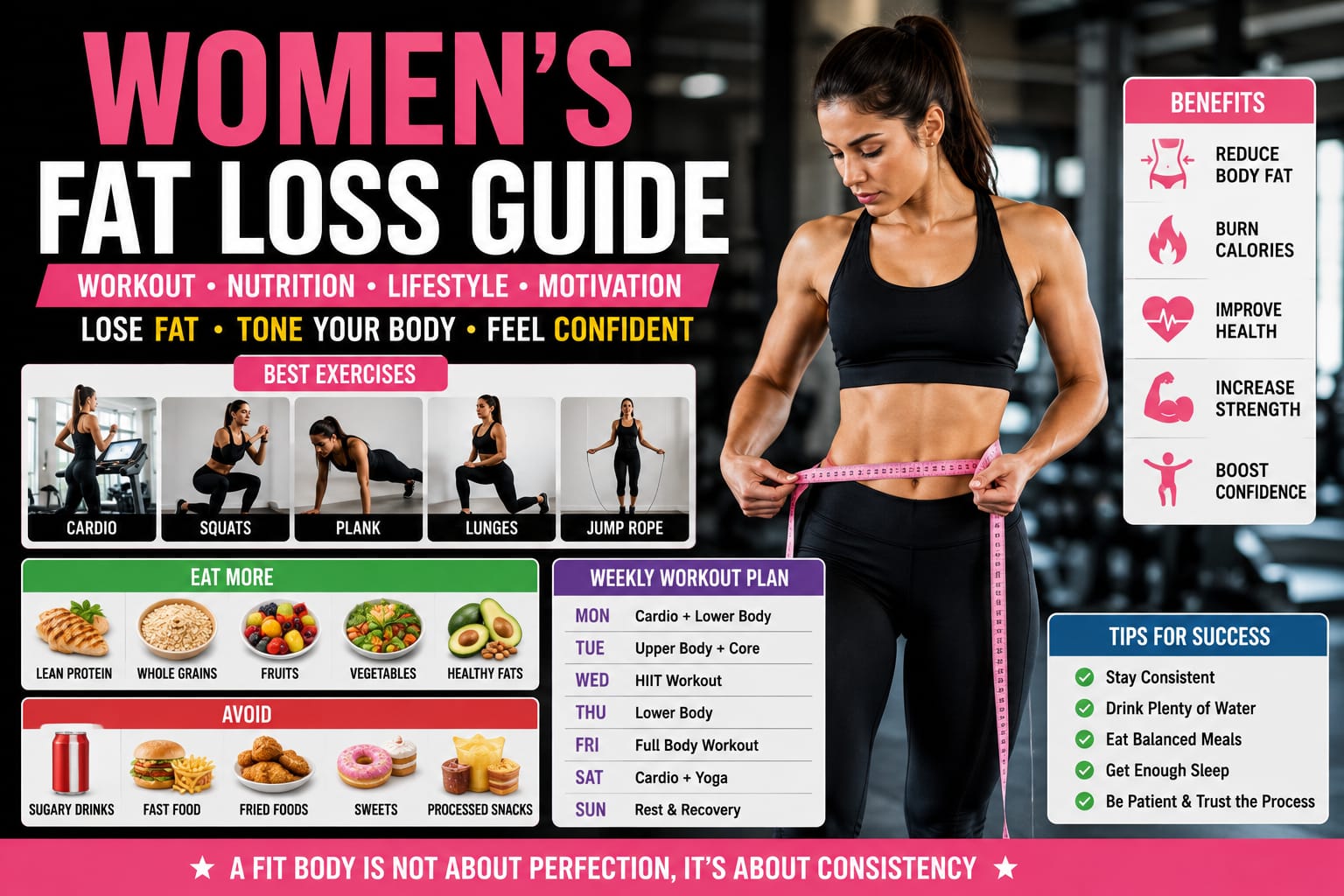 Women’s Fat Loss Guide: The Complete Workout and Nutrition Plan for a Healthy, Fit Body